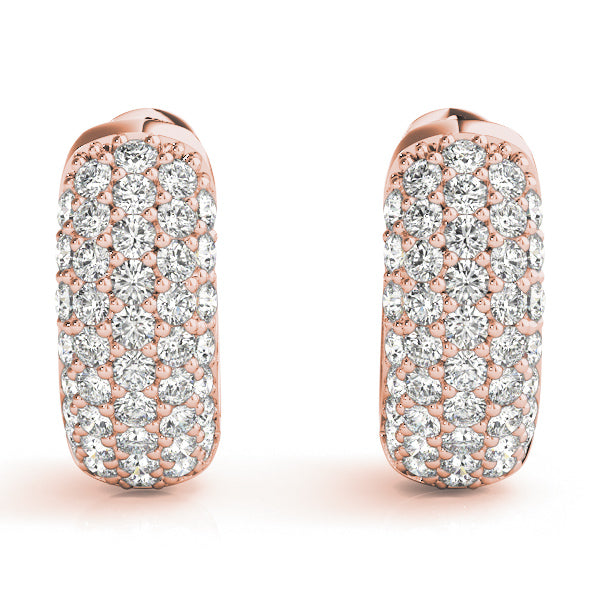.5 INCH 5 ROW PAVE EARRINGS - Image 6