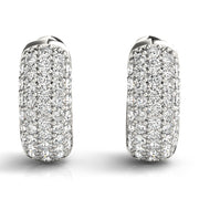 .5 INCH 5 ROW PAVE EARRINGS - Image 8