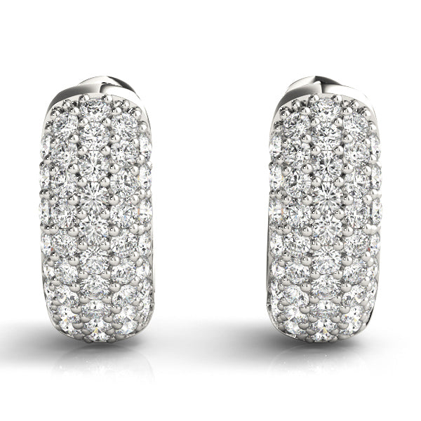 .5 INCH 5 ROW PAVE EARRINGS - Image 8