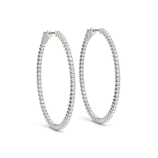 1.4 INCH 4 PRONG OVAL HOOP - Image 2