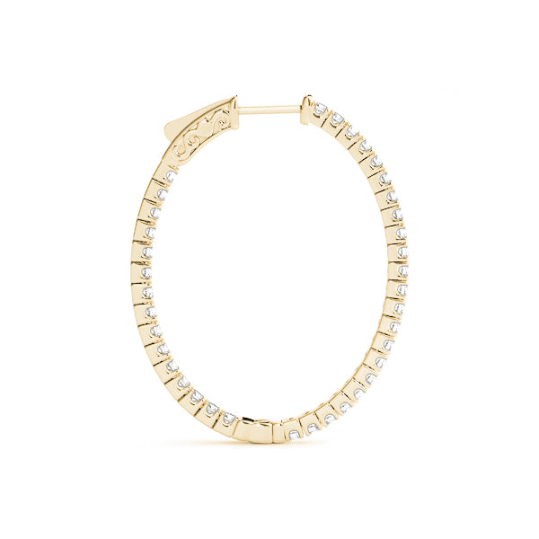 1.5 INCH 4 PRONG OVAL HOOP - Image 3