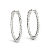 1.4 INCH LUCIDA OVAL HOOP - Image 2