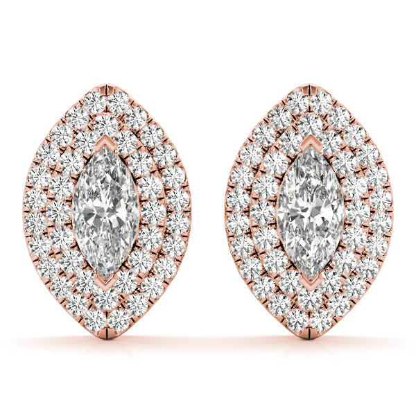 DOUBLE HALO MQ EARRINGS - Image 10