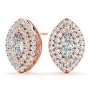 DOUBLE HALO MQ EARRINGS - Image 8