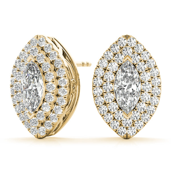 DOUBLE HALO MQ EARRINGS - Image 9