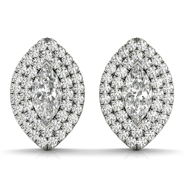DOUBLE HALO MQ EARRINGS - Image 2