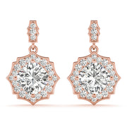 SCALLOPED HALO EARRINGS - Image 4