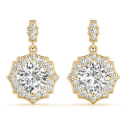 SCALLOPED HALO EARRINGS - Image 5