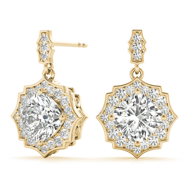 SCALLOPED HALO EARRINGS - Image 3