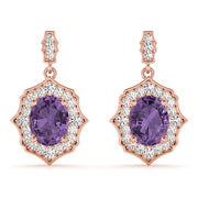SCALLOPED OV HALO EARRINGS - Image 8