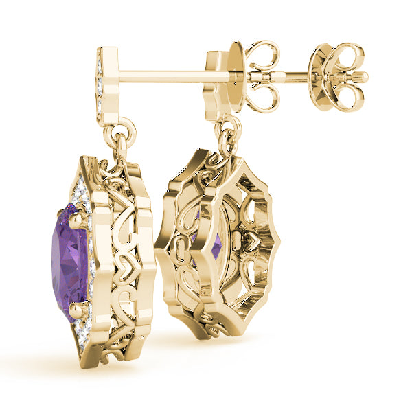 SCALLOPED OV HALO EARRINGS - Image 5