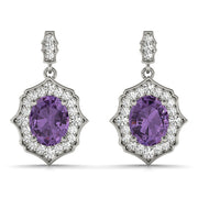 SCALLOPED OV HALO EARRINGS - Image 4