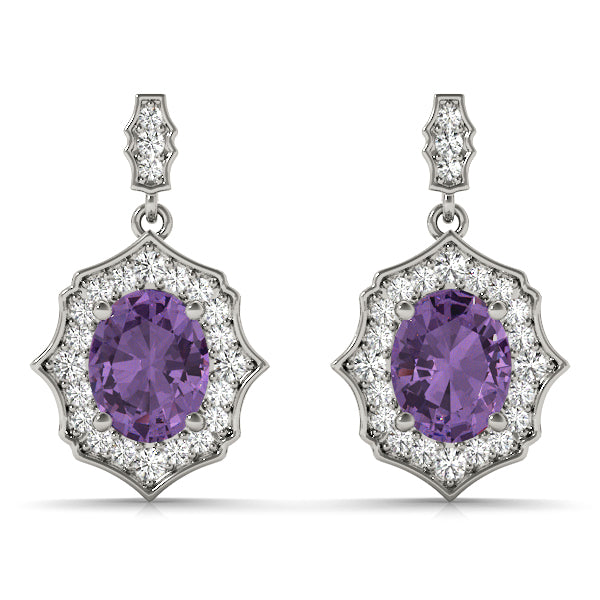 SCALLOPED OV HALO EARRINGS - Image 4