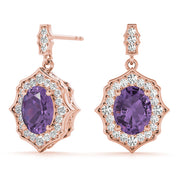 SCALLOPED OV HALO EARRINGS - Image 10