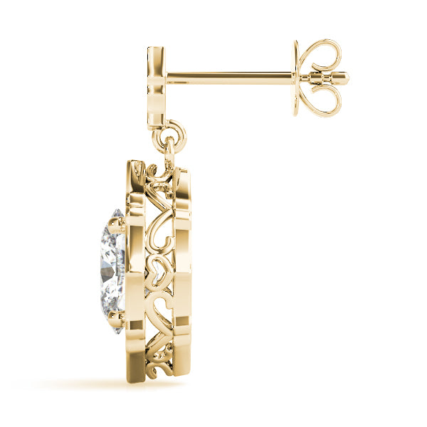 SCALLOPED OV HALO EARRINGS - Image 3