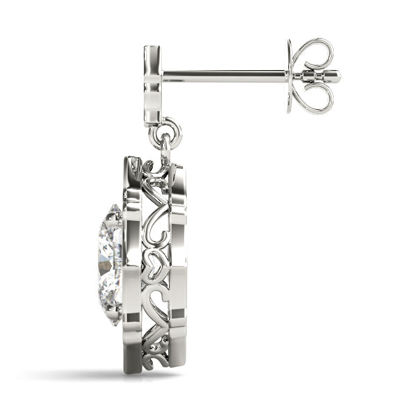 SCALLOPED OV HALO EARRINGS - Image 7