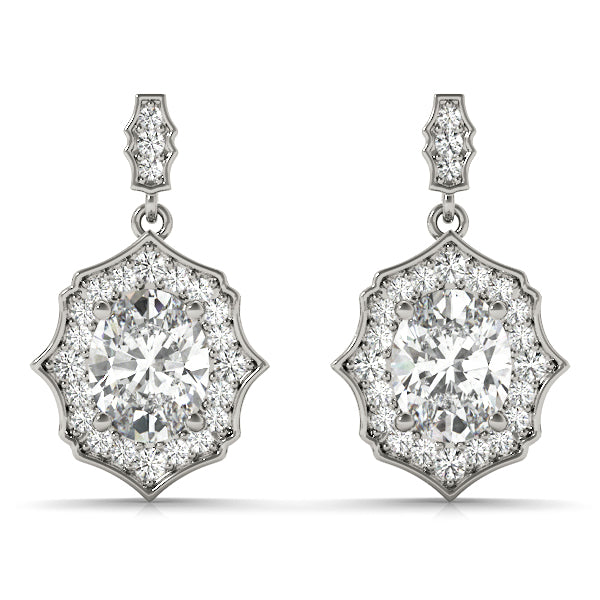 SCALLOPED OV HALO EARRINGS - Image 2