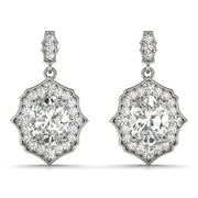 SCALLOPED OV HALO EARRINGS - Image 2