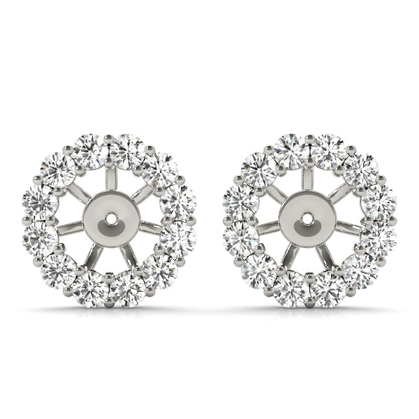 EARRING JACKET FOR .50 CT CENTER - Image 2