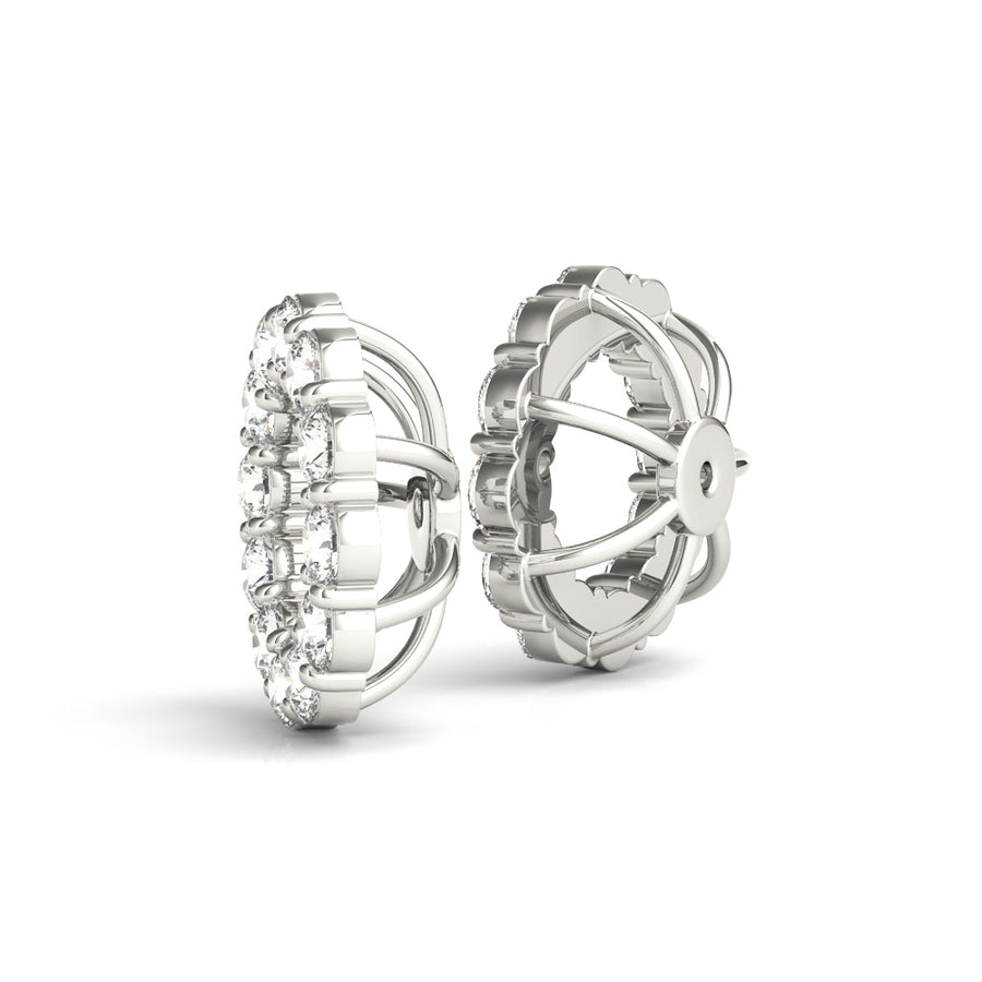 EARRING JACKET FOR .50 CT CENTER - Image 3