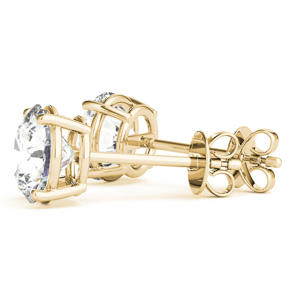 (1/2 CTTW) .25 CT 4 PRONG WIRE EARRINGS - Image 10