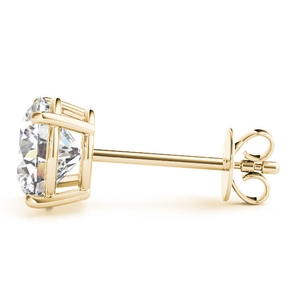 (1.2 CTTW) .60 CT 4 PRONG WIRE EARRINGS - Image 3