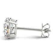 (3/8 CTTW) .15 CT 4 PRONG WIRE EARRINGS - Image 4