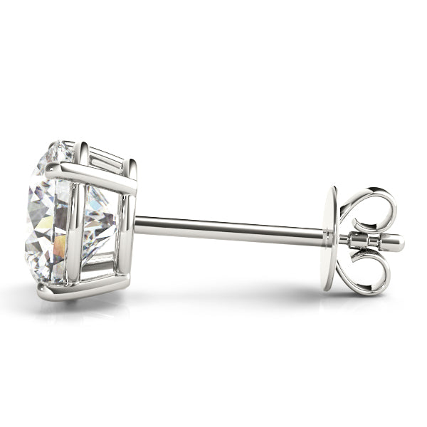 (3/8 CTTW) .15 CT 4 PRONG WIRE EARRINGS - Image 4