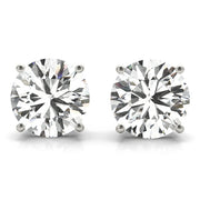 (1/2 CTTW) .25 CT 4 PRONG WIRE EARRINGS - Image 2