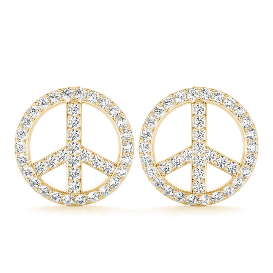 PEACE SIGN FASHION EARRINGS - Image 8