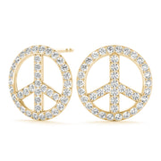 PEACE SIGN FASHION EARRINGS - Image 10