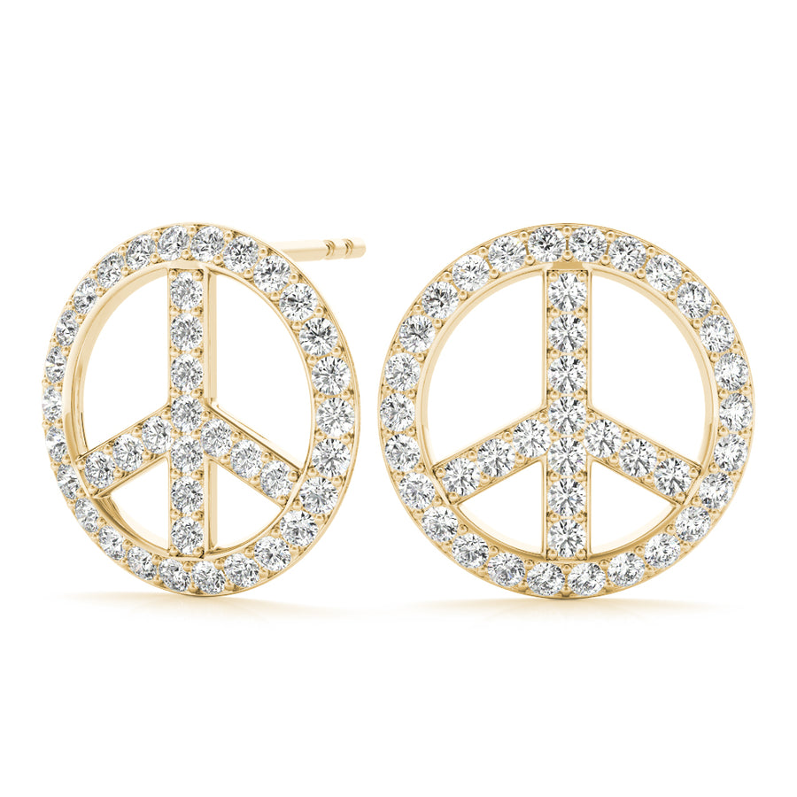 PEACE SIGN FASHION EARRINGS - Image 10