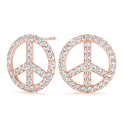 PEACE SIGN FASHION EARRINGS - Image 9
