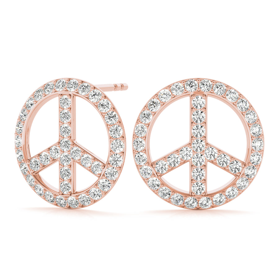 PEACE SIGN FASHION EARRINGS - Image 9