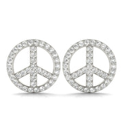 PEACE SIGN FASHION EARRINGS - Image 2