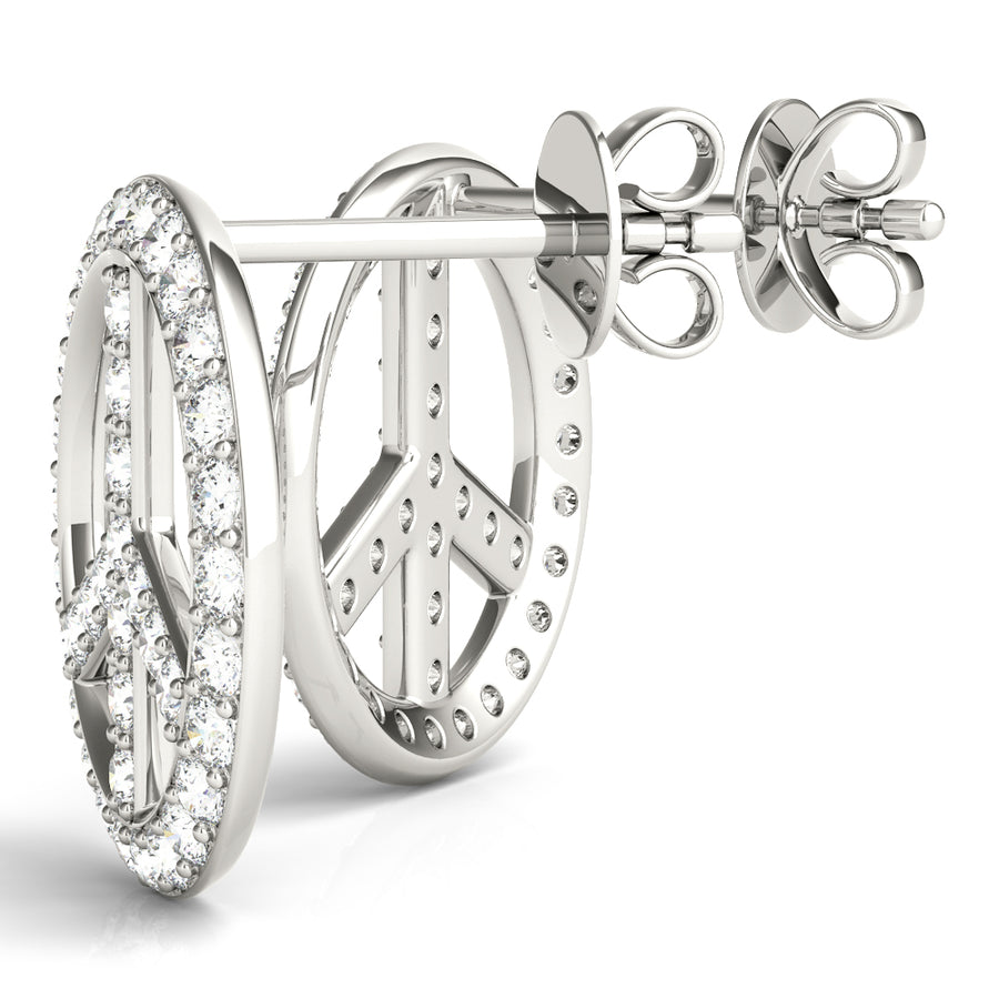 PEACE SIGN FASHION EARRINGS - Image 7