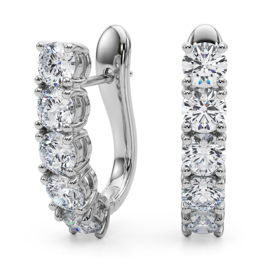 EARRINGS WITH OMEGA BACKS - Image 2