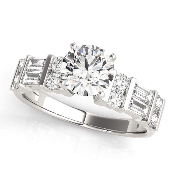 ENGAGEMENT RINGS FANCY SHAPE BAGUETTE REMOUNTS - Image 2