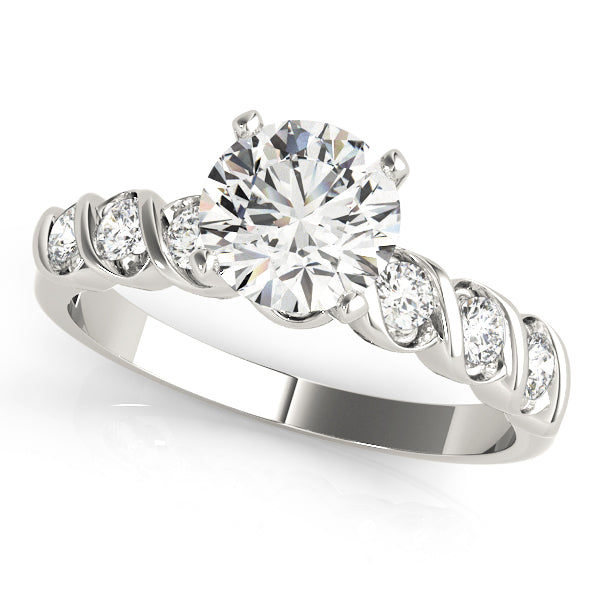 ENGAGEMENT RINGS SINGLE ROW BEZEL SET - Image 2