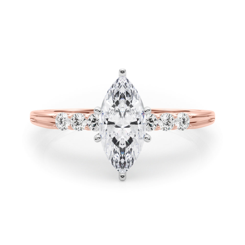 ENGAGEMENT RINGS SINGLE ROW PRONG SET - Image 3
