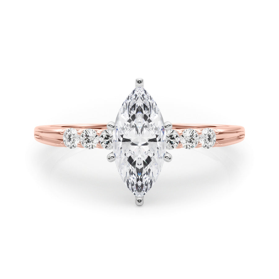 ENGAGEMENT RINGS SINGLE ROW PRONG SET - Image 3