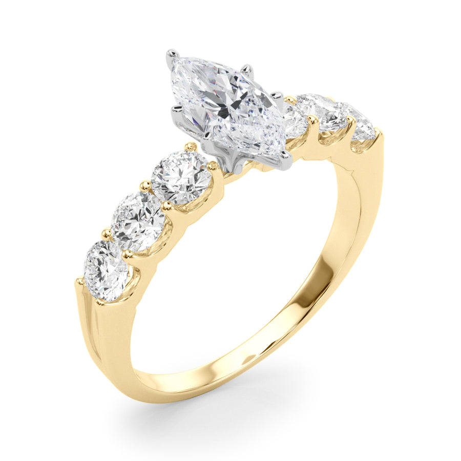 ENGAGEMENT RINGS SINGLE ROW PRONG SET - Image 5