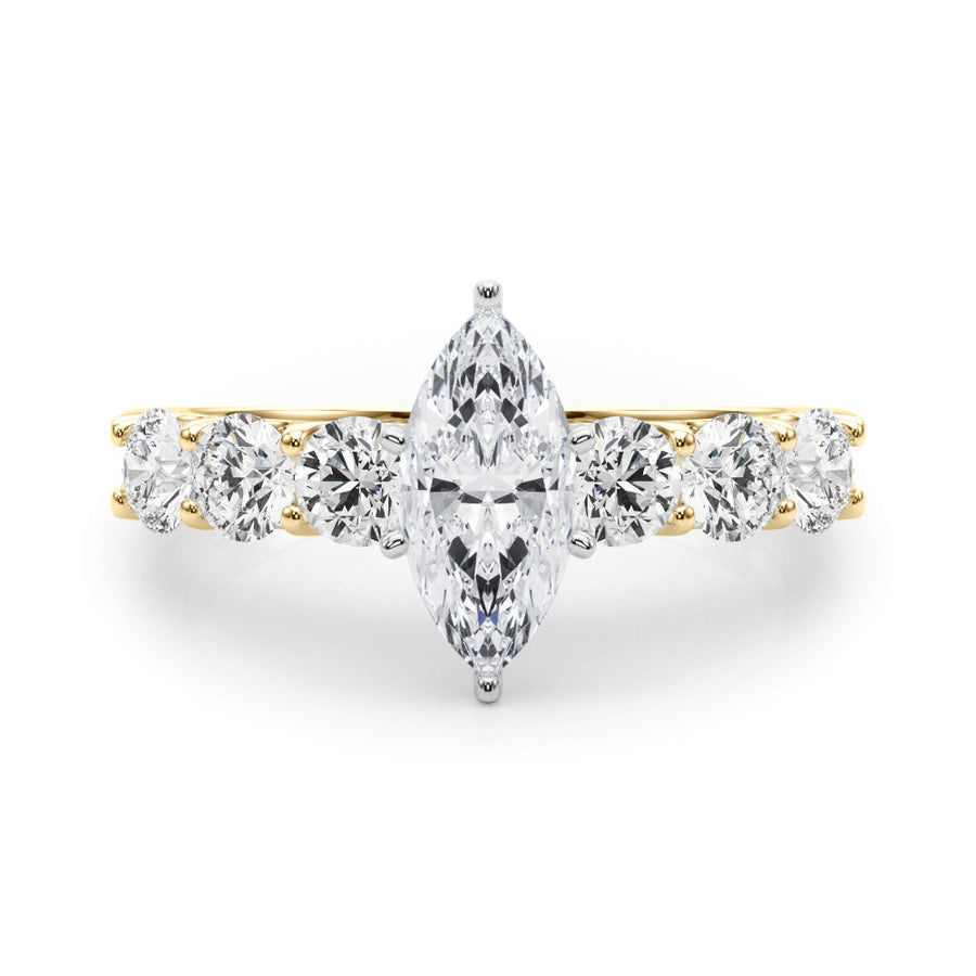 ENGAGEMENT RINGS SINGLE ROW PRONG SET - Image 3