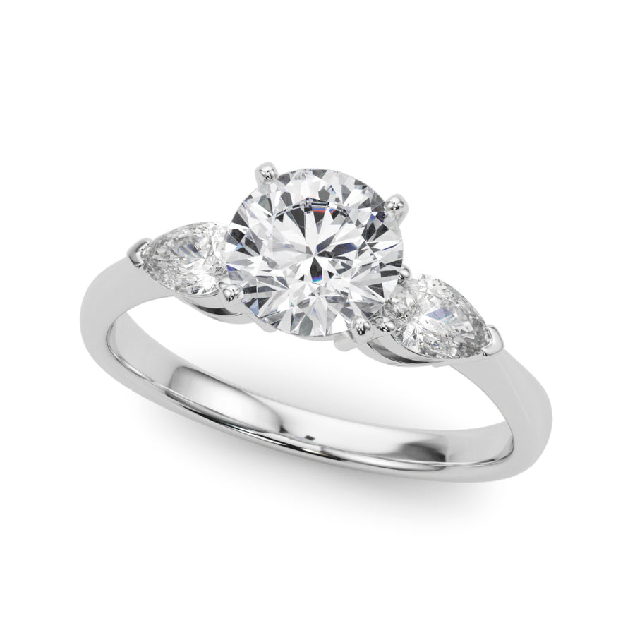 ENGAGEMENT RINGS 3 STONE PEAR - Image 2