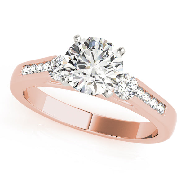 ENGAGEMENT RINGS 3 STONE ROUND - Image 4