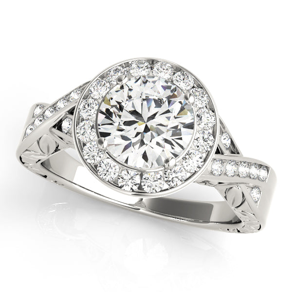 ENGAGEMENT RINGS HALO ROUND - Image 2