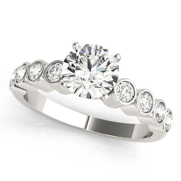 ENGAGEMENT RINGS SINGLE ROW BEZEL SET - Image 2