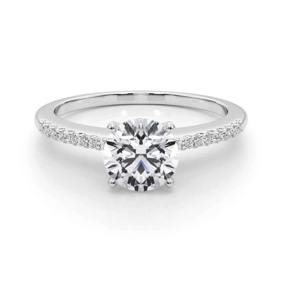 ENGAGEMENT RINGS SINGLE ROW PRONG SET - Image 3