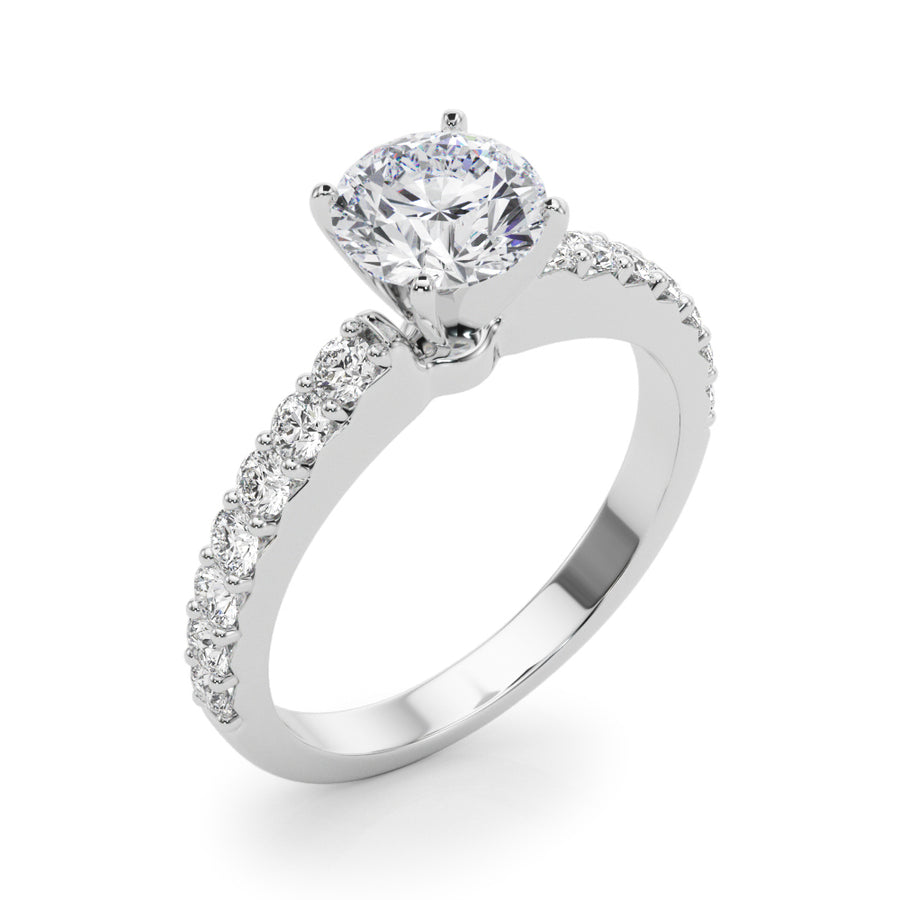 ENGAGEMENT RINGS SINGLE ROW PRONG SET - Image 8
