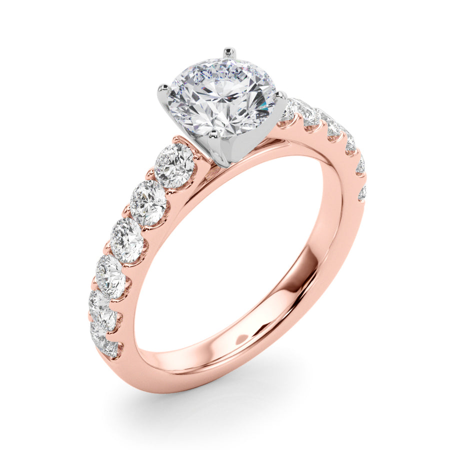 ENGAGEMENT RINGS SINGLE ROW PRONG SET - Image 7